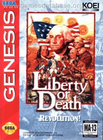 Cover Liberty or Death for Genesis - Mega Drive